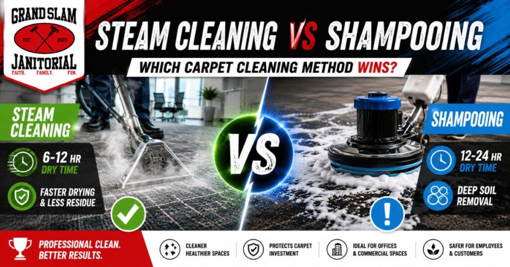 Steam Cleaning vs. Shampooing
