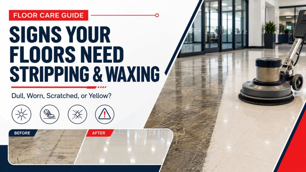 Signs Your Commercial Floors Need Stripping and Waxing