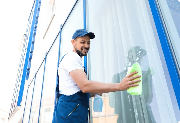 Commercial Window Cleaner Washing Glass